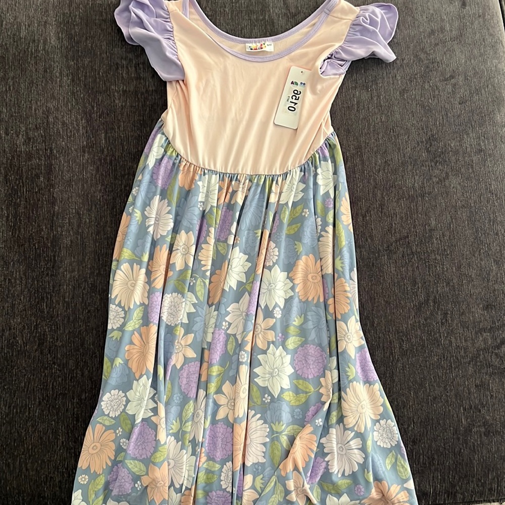 Dot Dot Smile Ruffle Sleeve Dress
